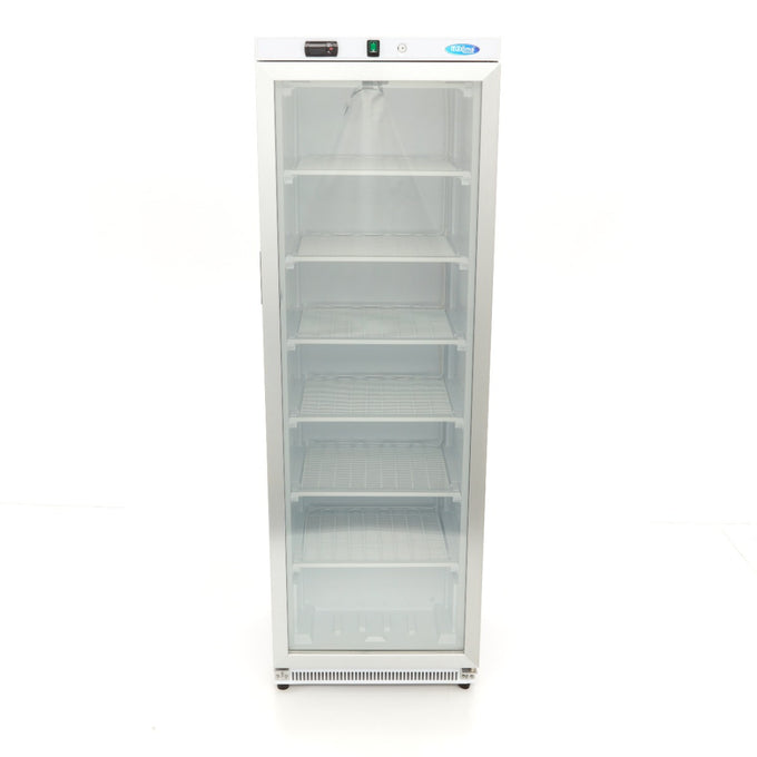 Congélateur vitrine négatif 400L - 6 étagères - Porte vitrée - Température réglable - R290 inox 478 W Maxima - vue 2 - Armoire réfrigérée négative pro CHR - Cuistéo