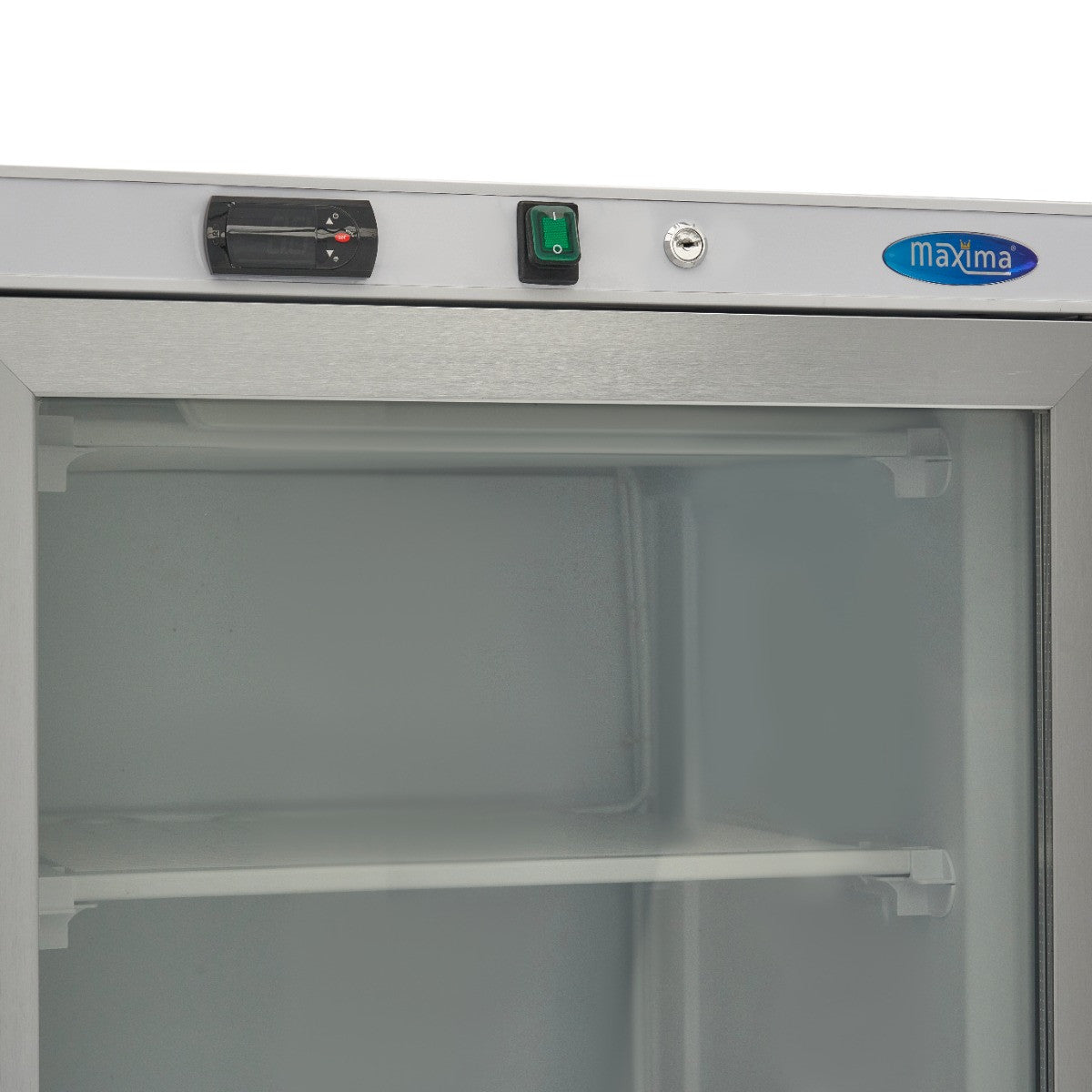 Congélateur vitrine négatif 400L - 6 étagères - Porte vitrée - Température réglable - R290 inox 478 W Maxima - vue 6 - Armoire réfrigérée négative pro CHR - Cuistéo