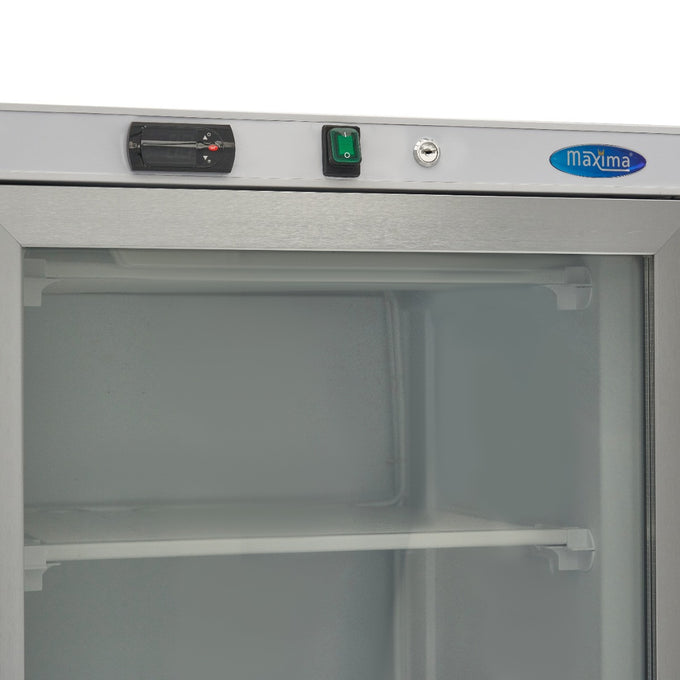 Congélateur vitrine négatif 400L - 6 étagères - Porte vitrée - Température réglable - R290 inox 478 W Maxima - vue 6 - Armoire réfrigérée négative pro CHR - Cuistéo