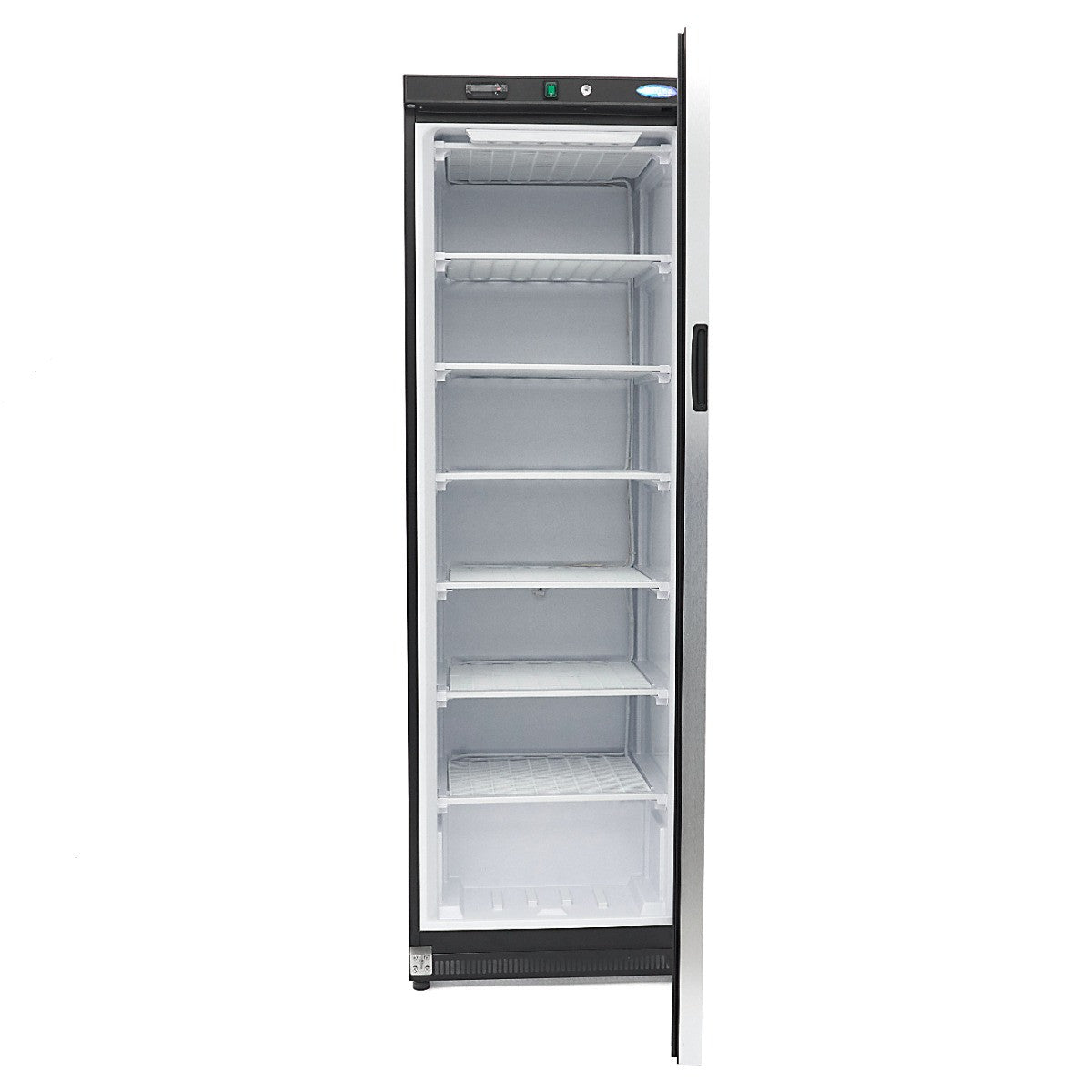 Congélateur professionnel 400L avec porte vitrée température réglable 6 étagères R290 inox 478 W Maxima - vue 5 - Armoire réfrigérée négative pro CHR - Cuistéo