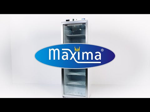 Congélateur professionnel 400L avec porte vitrée température réglable 6 étagères R290 inox 478 W Maxima - vue 7 - Armoire réfrigérée négative pro CHR - Cuistéo
