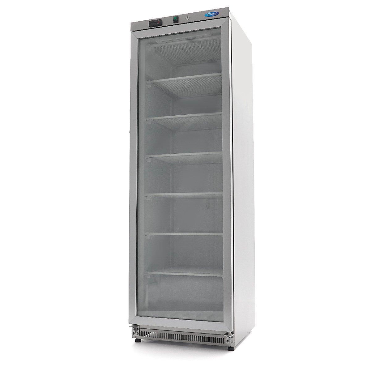 Congélateur 400L en acier inoxydable avec porte vitrée régulateur électronique 478 W Maxima - Armoire réfrigérée négative professionnel CHR - matériel cuisine pro - Cuistéo