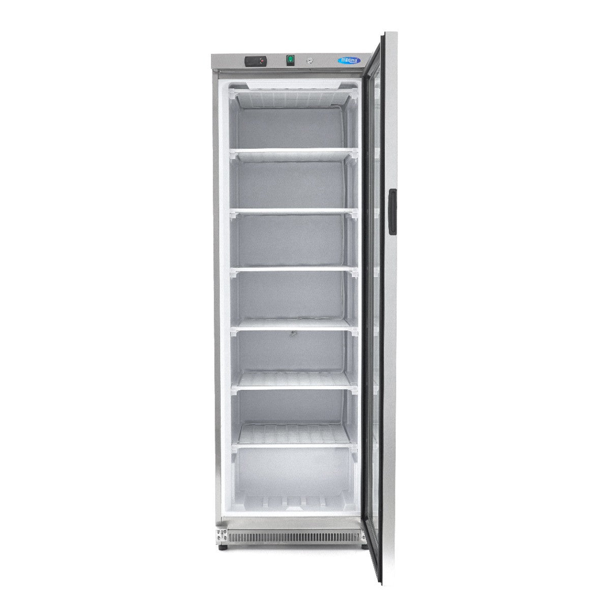 Congélateur 400L en acier inoxydable avec porte vitrée régulateur électronique 478 W Maxima - vue 5 - Armoire réfrigérée négative pro CHR - Cuistéo