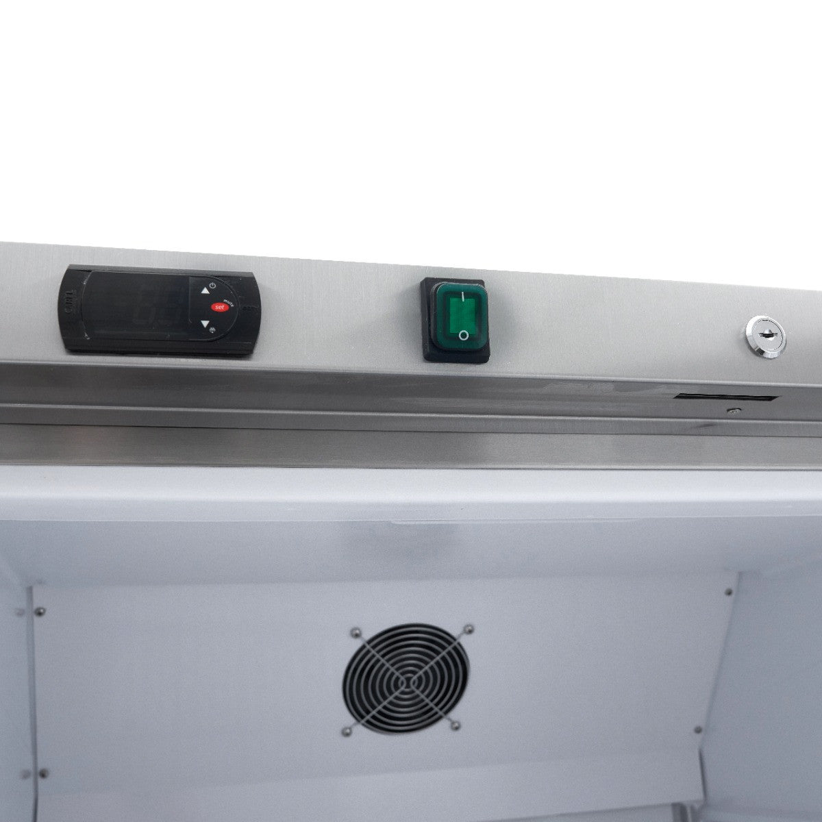 Réfrigérateur professionnel 600L inox avec 4 étagères ajustables contrôle électronique R600a 442 W Maxima - vue 6 - Armoire réfrigérée positive pro CHR - Cuistéo