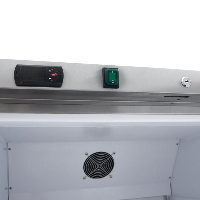 Réfrigérateur professionnel 600L inox avec 4 étagères ajustables contrôle électronique R600a 442 W Maxima - vue 6 - Armoire réfrigérée positive pro CHR - Cuistéo