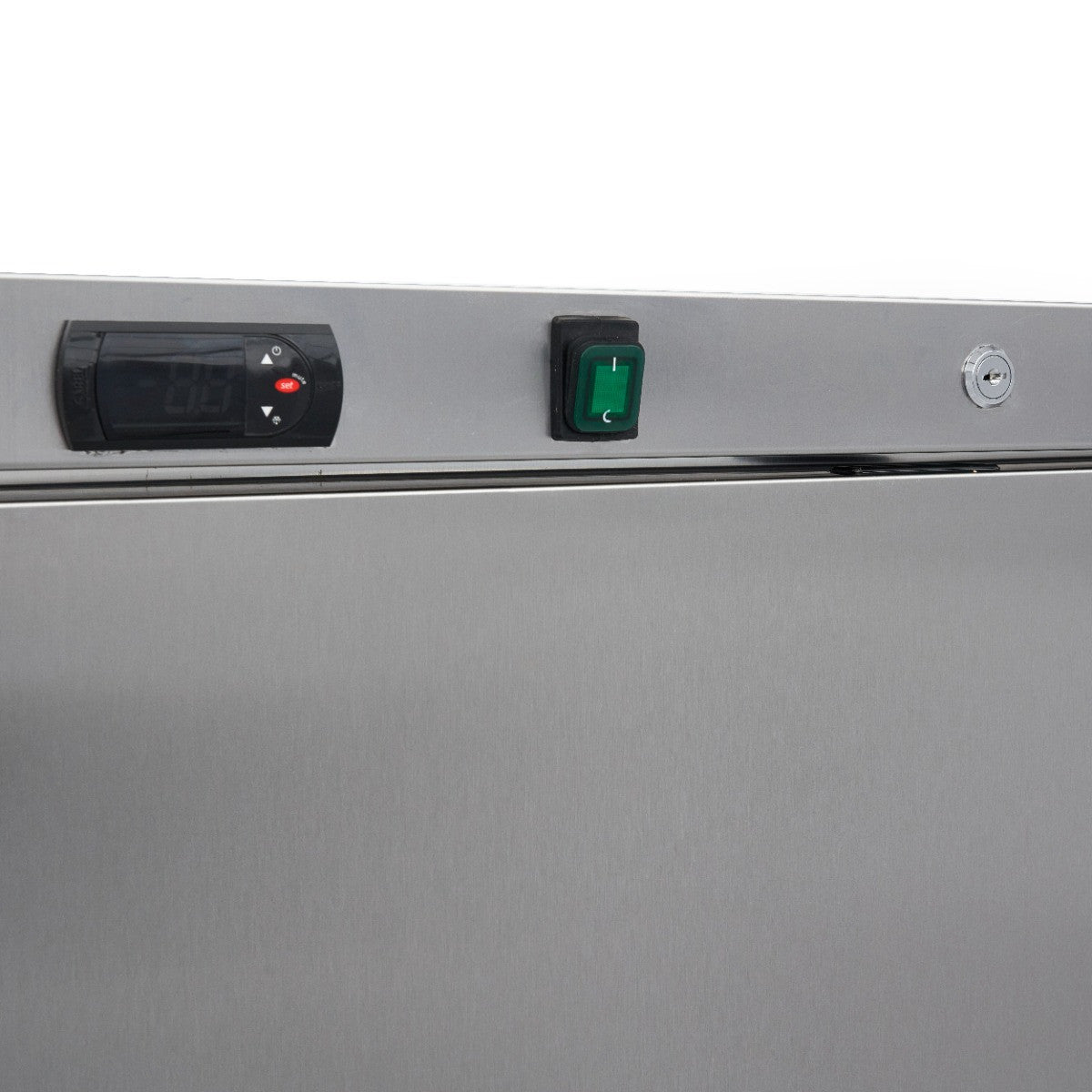 Congélateur professionnel 600L inox - 6 étagères fixes - Contrôle électronique de température 450 W Maxima - vue 6 - Armoire réfrigérée négative pro CHR - Cuistéo