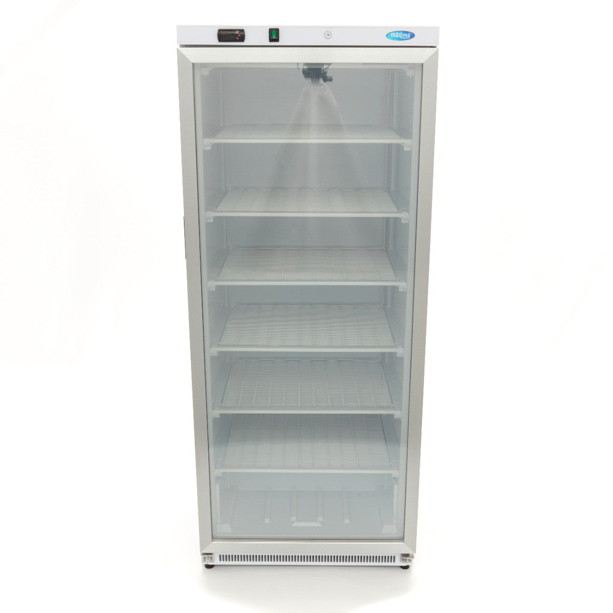 Congélateur professionnel 600L porte vitrée -18 à -22°C régulateur électronique facile à nettoyer 656 W Maxima - vue 2 - Armoire réfrigérée négative pro CHR - Cuistéo