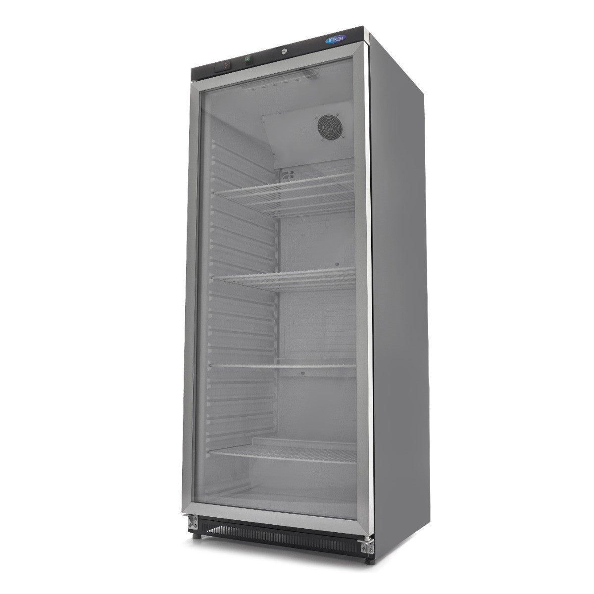 Réfrigérateur professionnel 600L noir à porte en verre contrôle électronique système de refroidissement R600a 462 W Maxima - Armoire réfrigérée positive professionnel CHR - matériel cuisine pro - Cuistéo