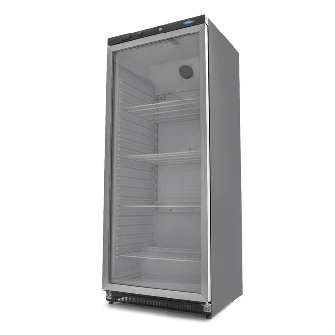 Réfrigérateur professionnel 600L noir à porte en verre contrôle électronique système de refroidissement R600a 462 W Maxima - Armoire réfrigérée positive professionnel CHR - matériel cuisine pro - Cuistéo