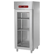 Armoire réfrigérée ventilée 700L avec porte vitrée GN2/1 économie d'énergie et isolation efficace - Diamond