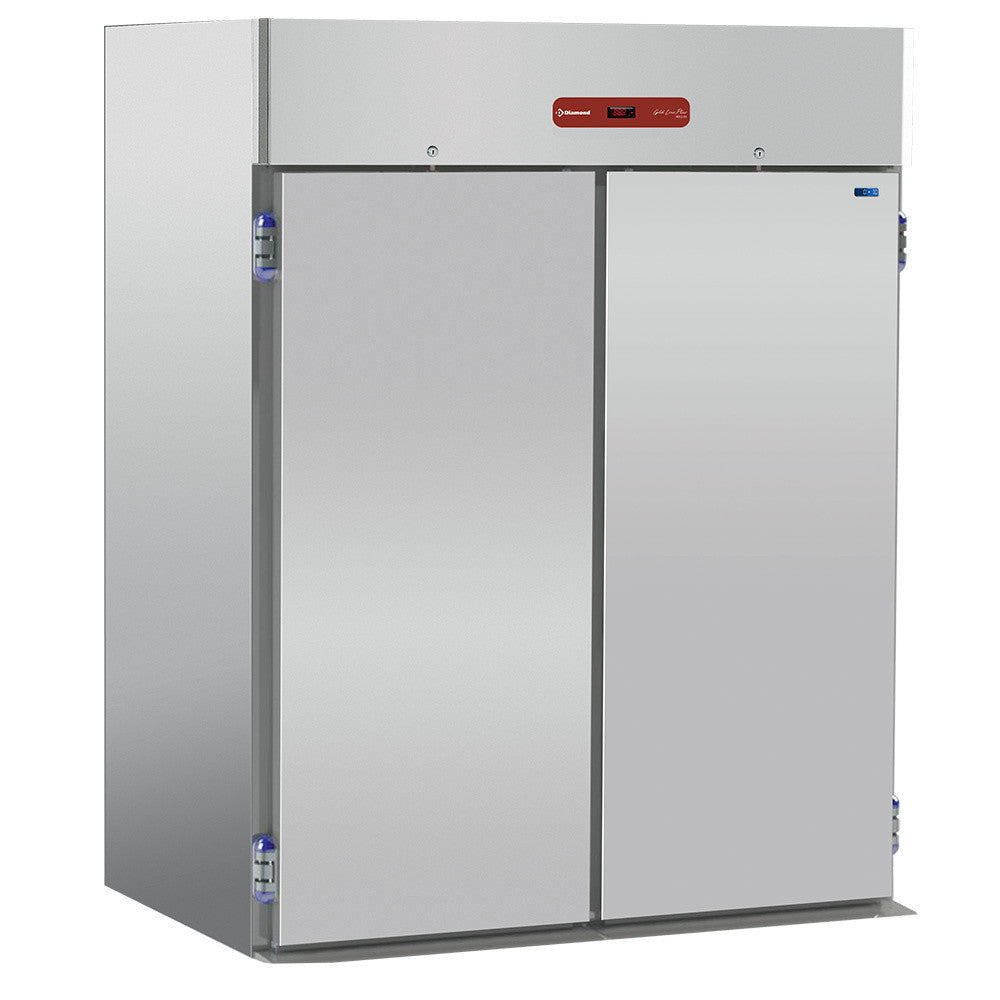Armoire réfrigérée 2 chariots GN 2/1 - 600x800 - 2500L Acier inox Économie d'énergie 70 - Diamond