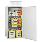 Armoire de stockage 1850 lt avec 2 grilles inox porte réversible en acier dimensions 935x995xh1842 mm - Diamond
