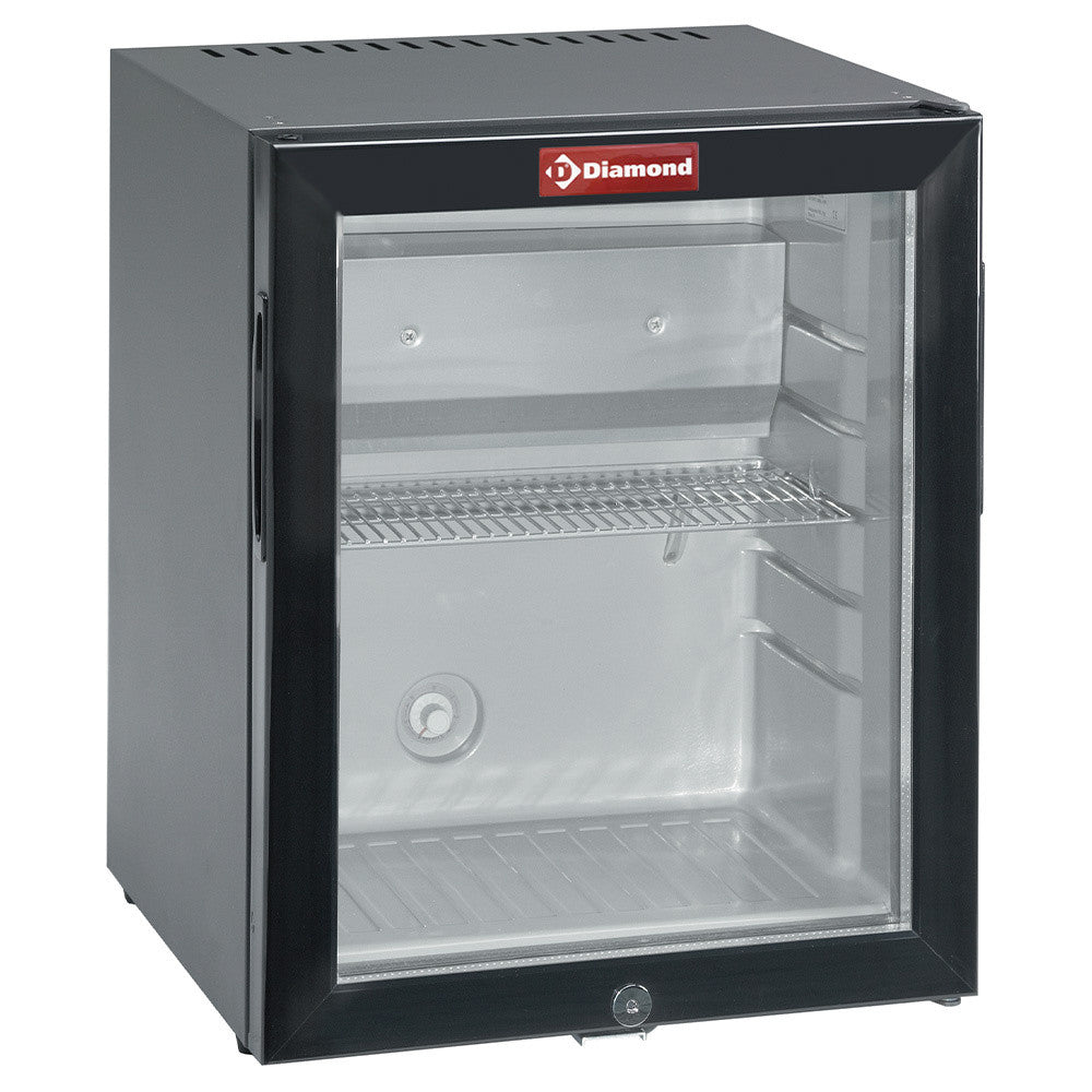 Minibar réfrigéré porte vitrée 32L 30L net silencieux compact - Diamond