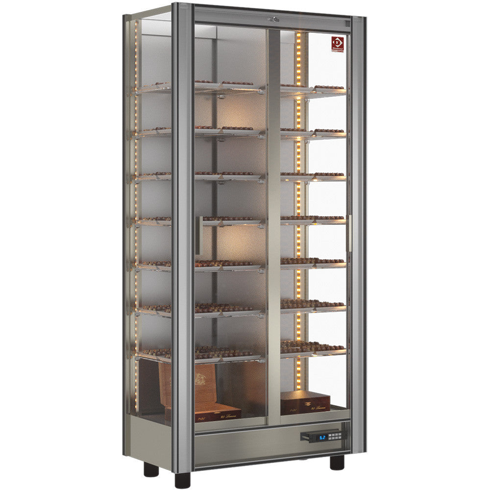 Vitrine réfrigérée chocolat 530L avec éclairage LED et thermostat digital - Diamond