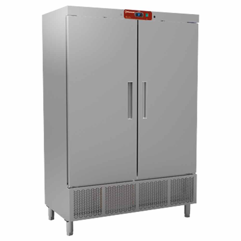 Armoire Réfrigérée Vent 2 Portes 1100L Écologique R290 - Acier Inoxydable - Diamond