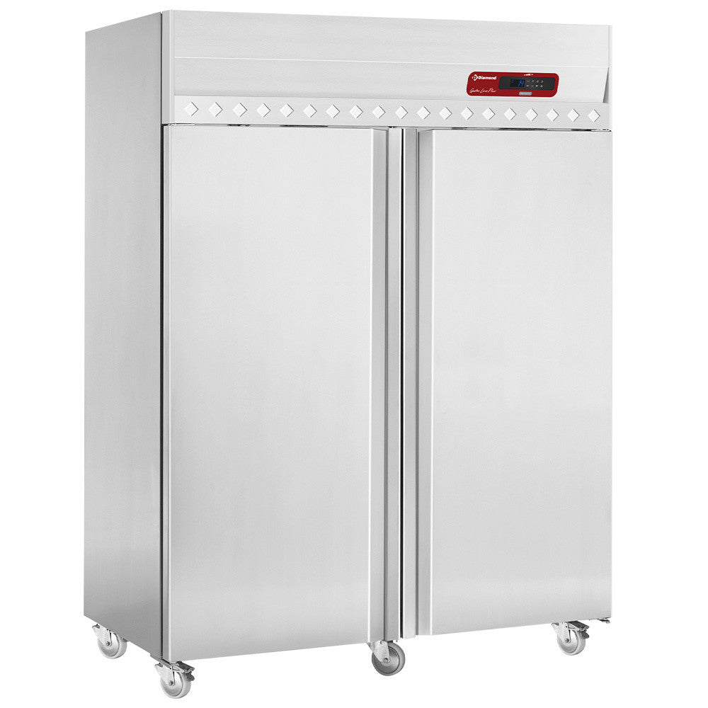 Armoire réfrigérée ventilée 1400L 2 portes GN 2/1 acier inoxydable classe D - Diamond