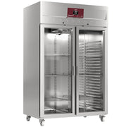 Armoire réfrigérée 1400L GN 2/1 acier inoxydable classe C régulateur digital 4 roues - Diamond