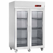 Armoire Réfrigérée Ventilée Vitrée 1400L GN 2/1 - Évaporateur Surdimensionné Acier Inoxydable Éclairage LED - Diamond