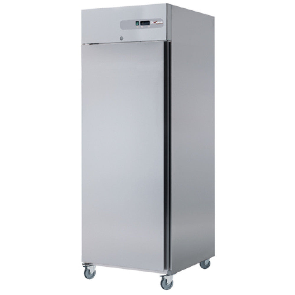Armoire Réfrigérée 700 L 1 Porte GN 2/1 Classe Énergétique D 3 Grilles Acier Inox Serrure - Diverso