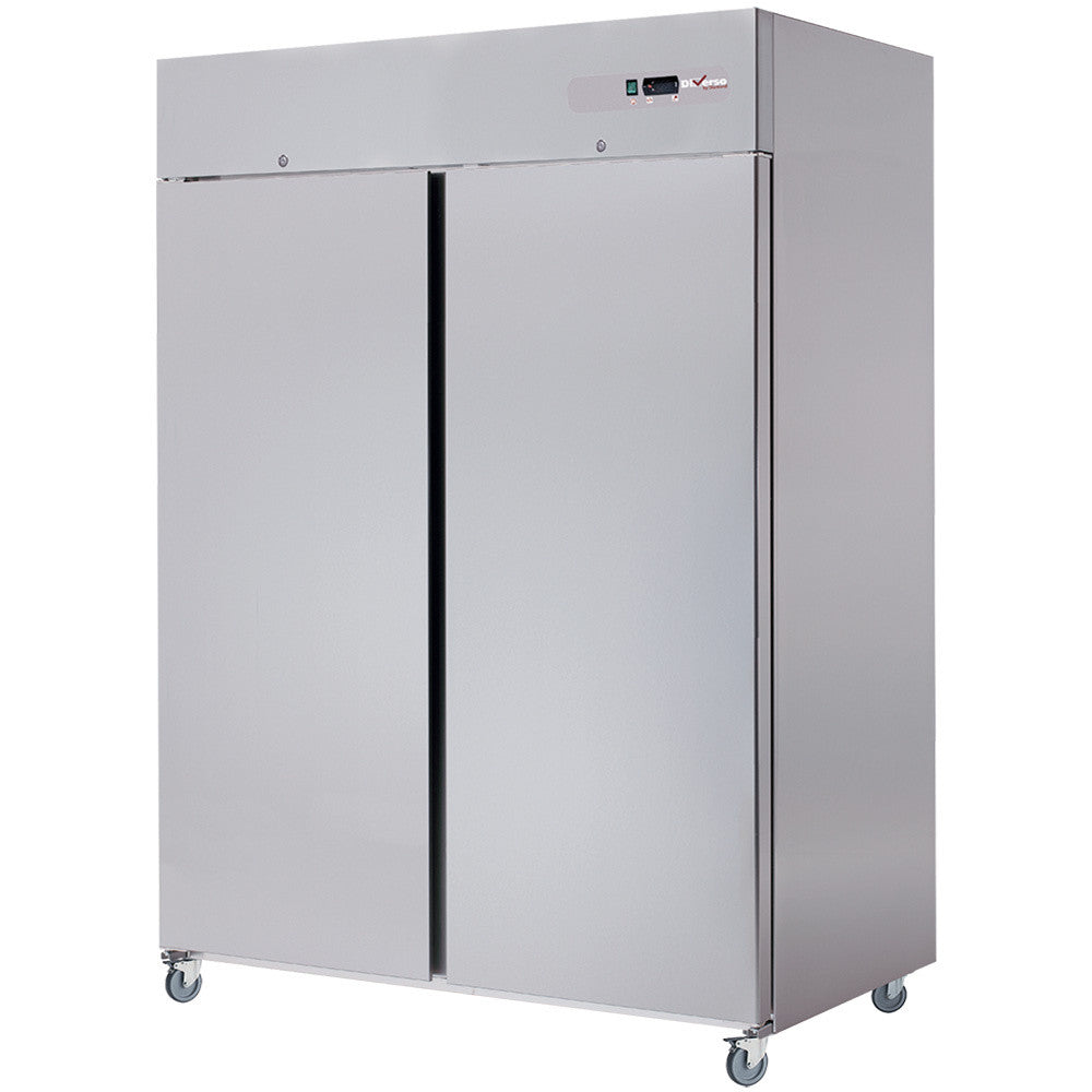 Armoire réfrigérée 1400 L 2 portes GN 2/1 6 grilles acier inox classe E - Diverso
