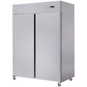 Armoire réfrigérée 1400 L 2 portes GN 2/1 6 grilles acier inox classe E - Diverso