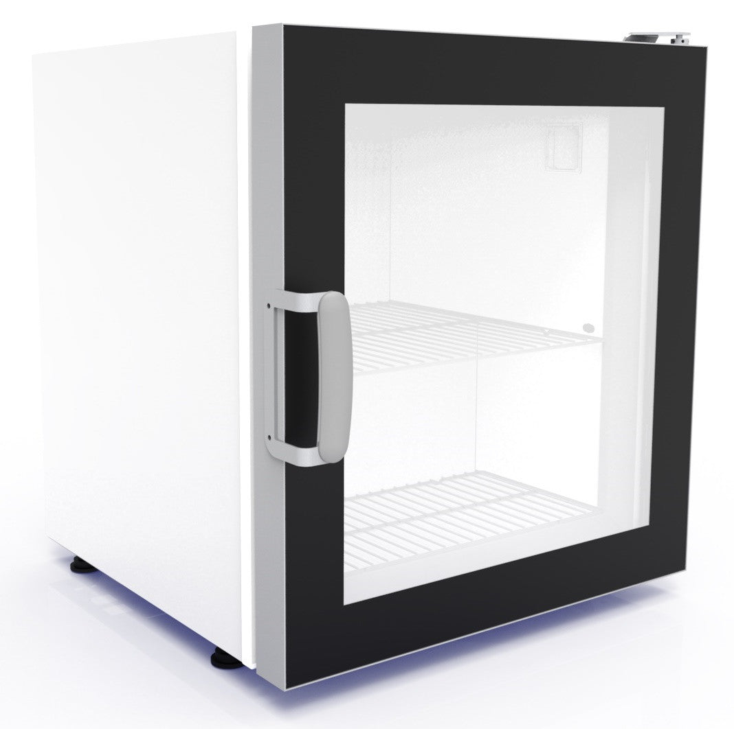 Congélateur de table vitrée pour glaces 73L LED 1 porte -18°C à -22°C inox 542x566x628 mm 0.215 kW Combisteel - Armoire réfrigérée négative professionnel CHR - matériel cuisine pro - Cuistéo