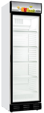 Réfrigérateur 1 porte en verre 382L éclairage LED statique avec ventilateur 217 bouteilles 595x650x2000 mm 0.36 kW Combisteel - Armoire réfrigérée positive professionnel CHR - matériel cuisine pro - Cuistéo