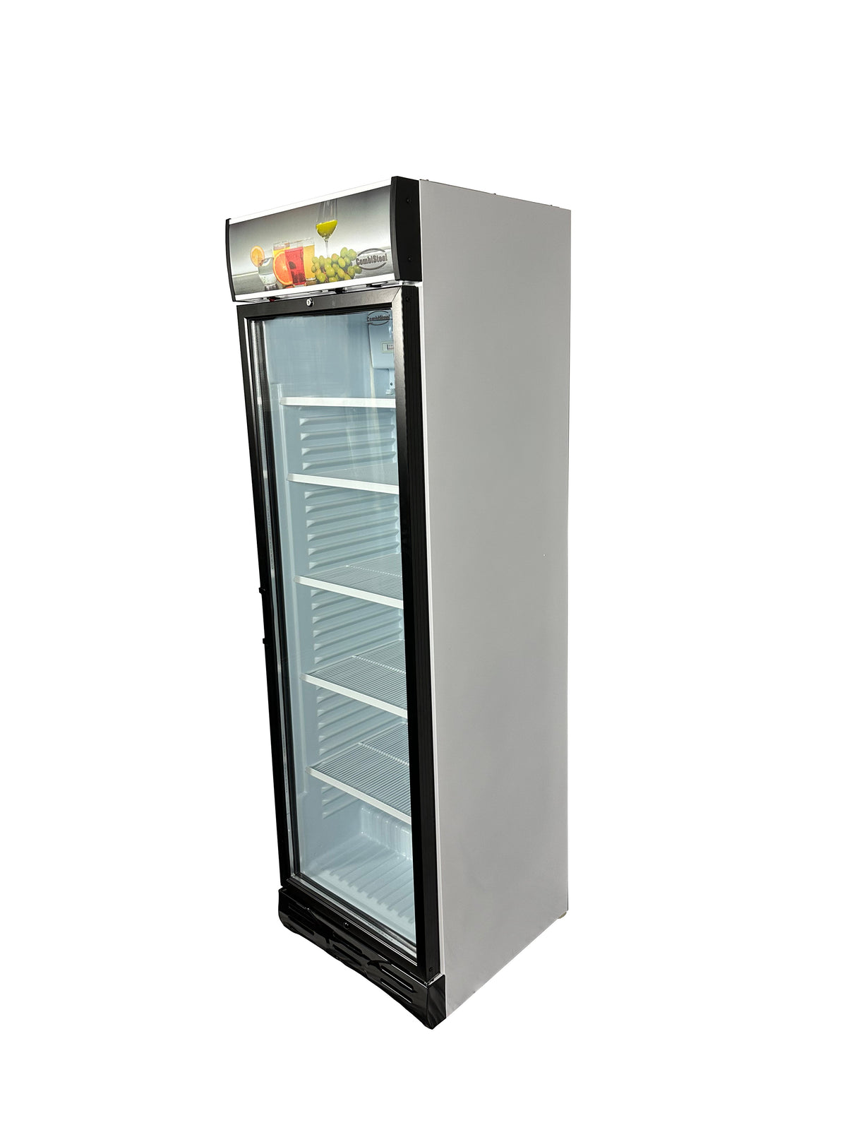Réfrigérateur 1 porte en verre 382L éclairage LED statique avec ventilateur 217 bouteilles 595x650x2000 mm 0.36 kW Combisteel - vue 2 - Armoire réfrigérée positive pro CHR - Cuistéo