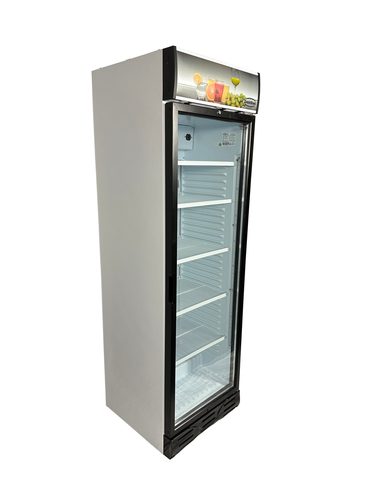 Réfrigérateur 1 porte en verre 382L éclairage LED statique avec ventilateur 217 bouteilles 595x650x2000 mm 0.36 kW Combisteel - vue 4 - Armoire réfrigérée positive pro CHR - Cuistéo