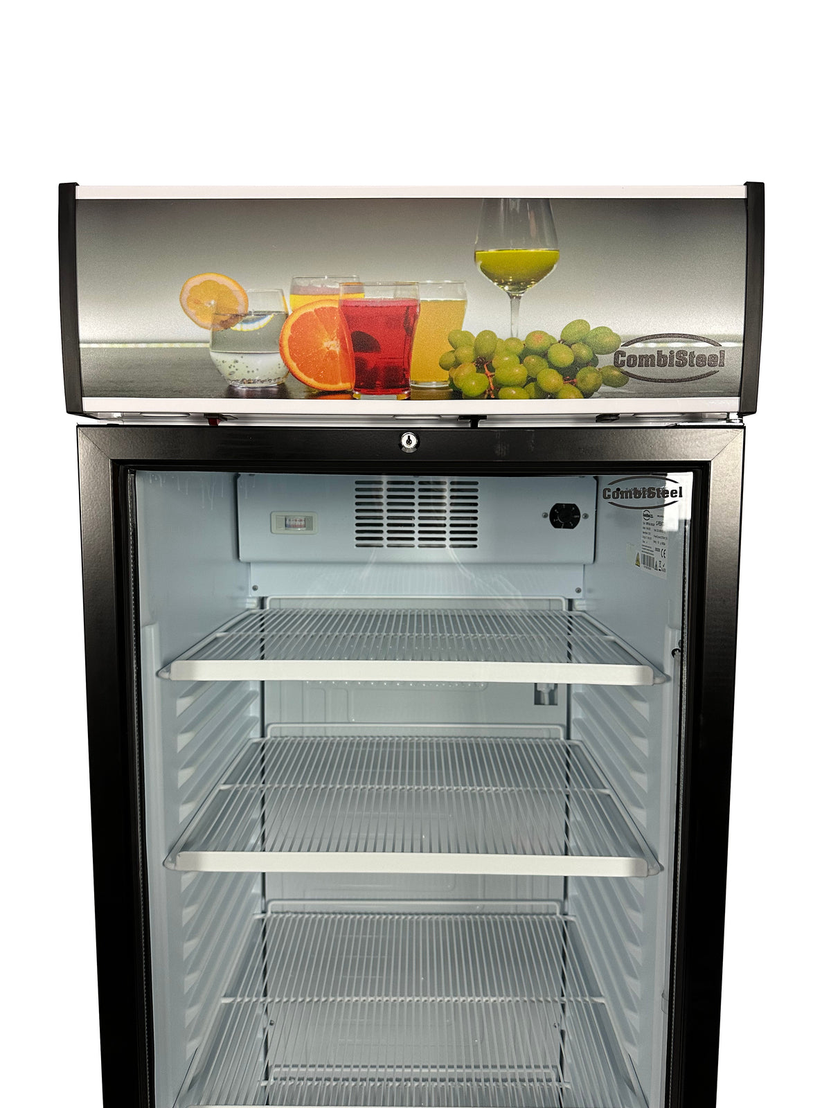 Réfrigérateur 1 porte en verre 382L éclairage LED statique avec ventilateur 217 bouteilles 595x650x2000 mm 0.36 kW Combisteel - vue 5 - Armoire réfrigérée positive pro CHR - Cuistéo