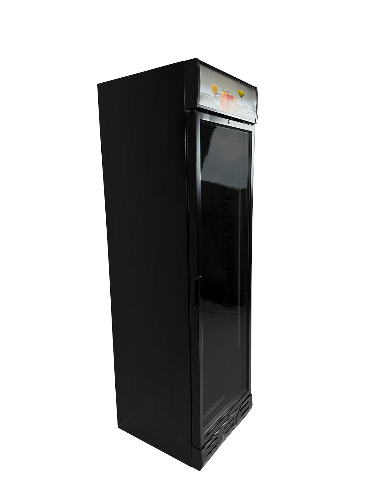 Réfrigérateur 1 porte en verre noir 382L ventilé verrouillable 217 bouteilles 595x650x2000 mm 0.36 kW Combisteel - vue 3 - Armoire réfrigérée positive pro CHR - Cuistéo