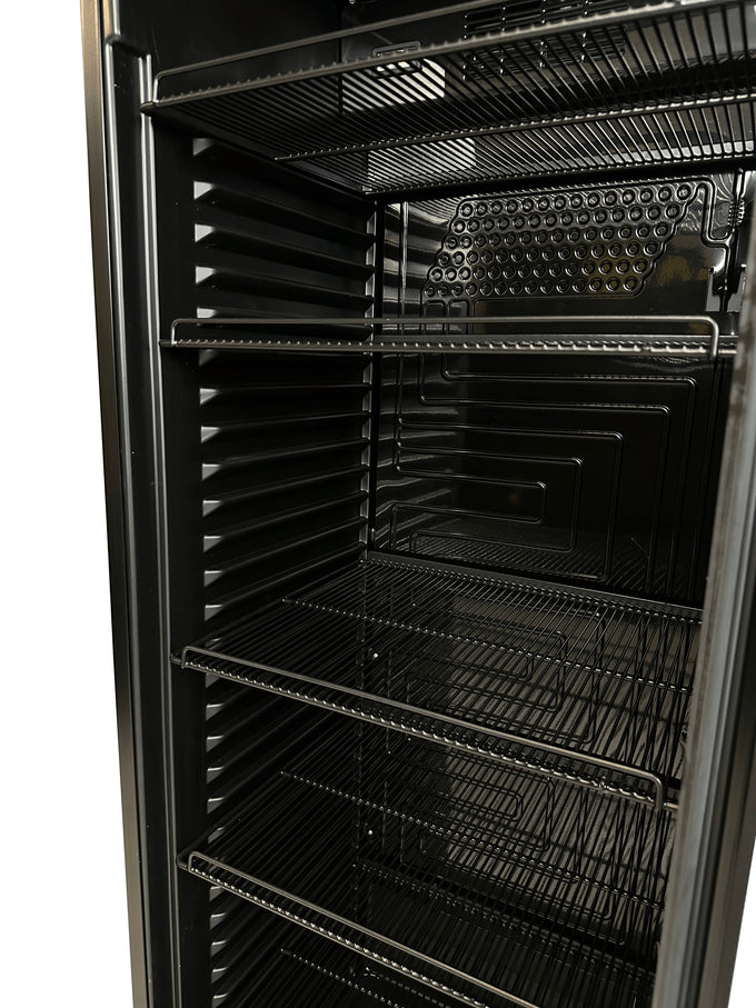 Réfrigérateur 1 porte en verre noir 382L ventilé verrouillable 217 bouteilles 595x650x2000 mm 0.36 kW Combisteel - vue 5 - Armoire réfrigérée positive pro CHR - Cuistéo