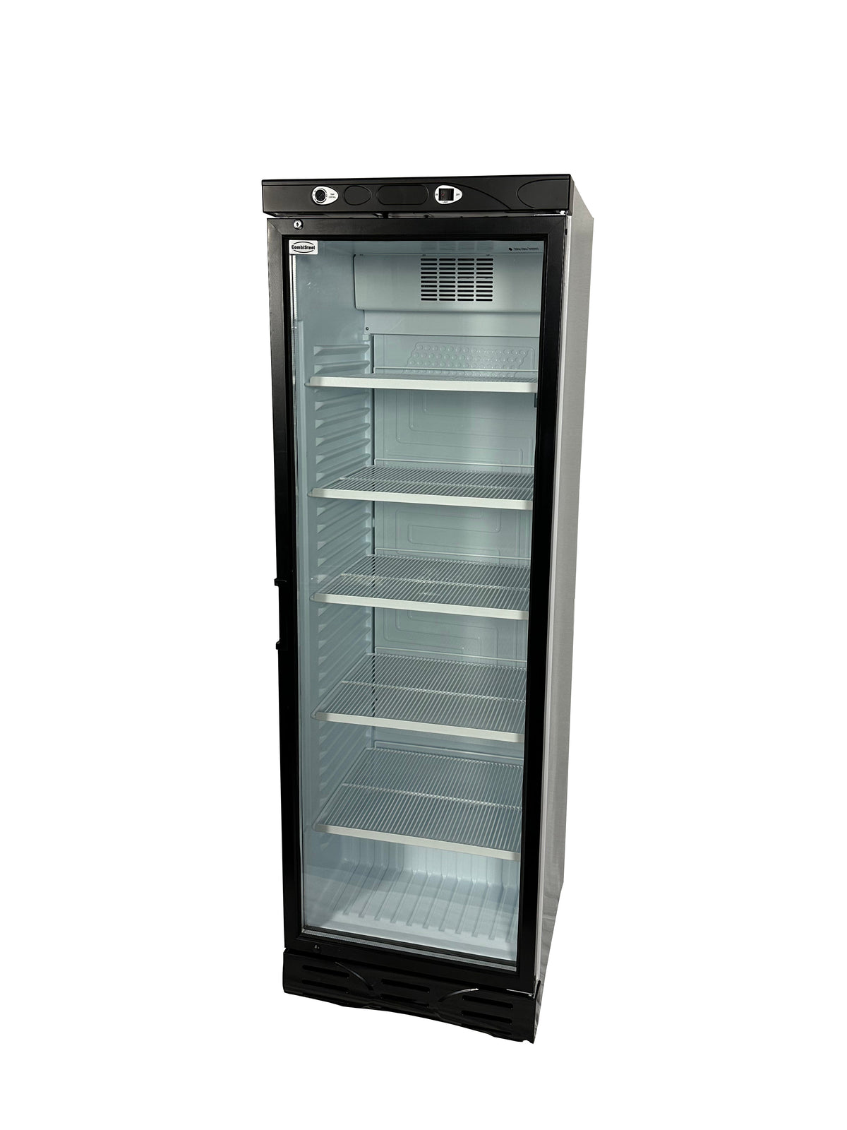 Réfrigérateur vitré professionnel 382L - Température +4/+10°C - 5 grilles - Éclairage LED 595x650x1850 mm 0.36 kW Combisteel - vue 2 - Armoire réfrigérée positive pro CHR - Cuistéo