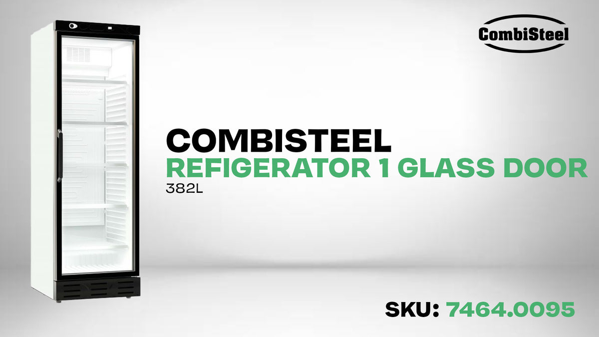 Réfrigérateur vitré professionnel 382L - Température +4/+10°C - 5 grilles - Éclairage LED 595x650x1850 mm 0.36 kW Combisteel - vue 6 - Armoire réfrigérée positive pro CHR - Cuistéo