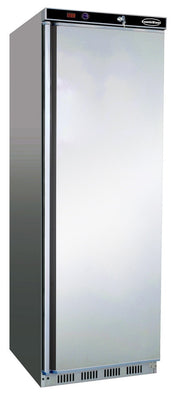 Réfrigérateur inox 1 porte 350L avec refroidissement statique verrouillable et porte réversible 600x585x1850 mm 0.185 kW Combisteel - Armoire réfrigérée positive professionnel CHR - matériel cuisine pro - Cuistéo
