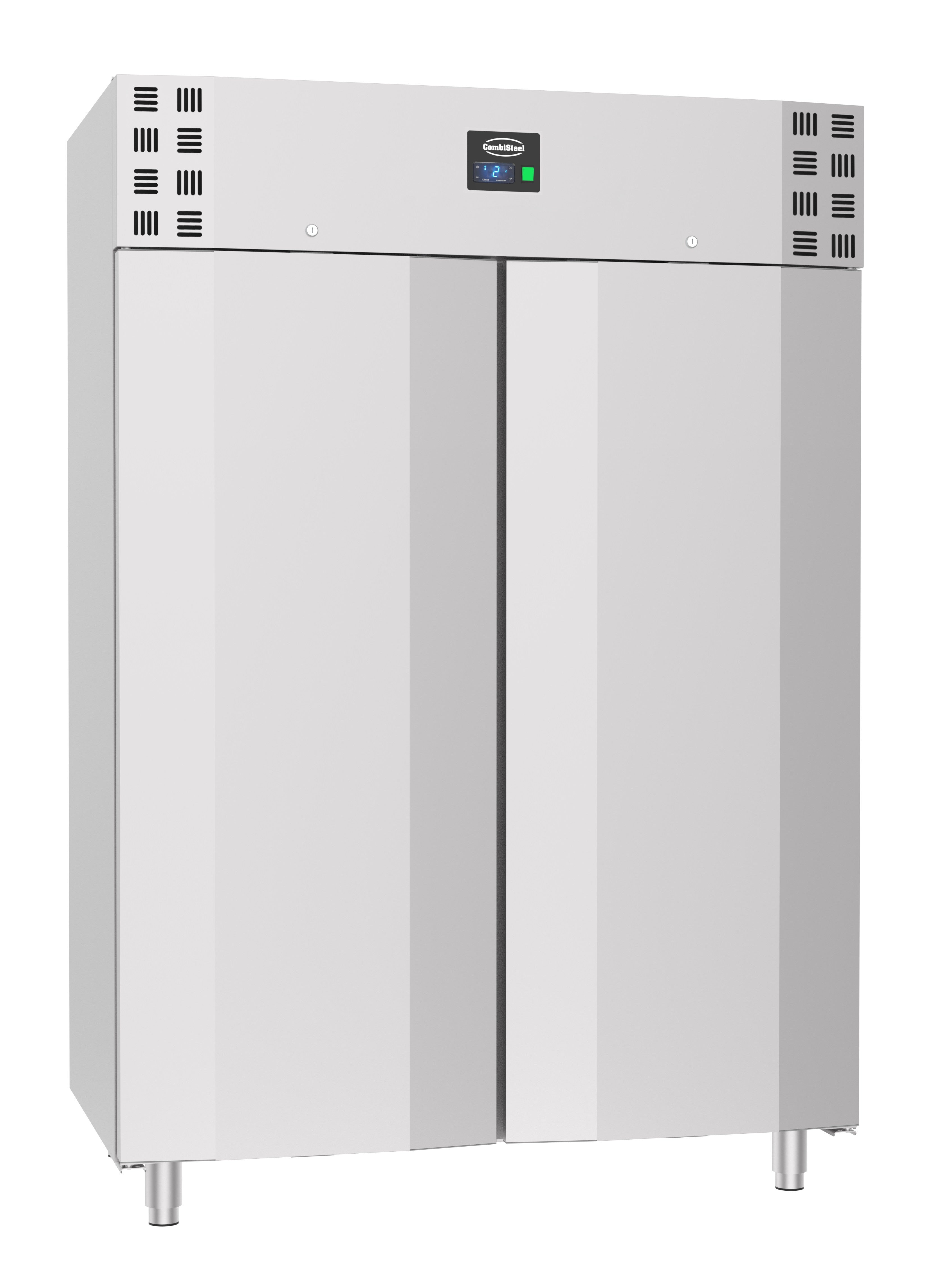 Réfrigérateur professionnel inox 1200L 2 portes LED refroidissement renforcé 1400x700x2050 mm 0.2 kW Combisteel - Armoire réfrigérée positive professionnel CHR - matériel cuisine pro - Cuistéo