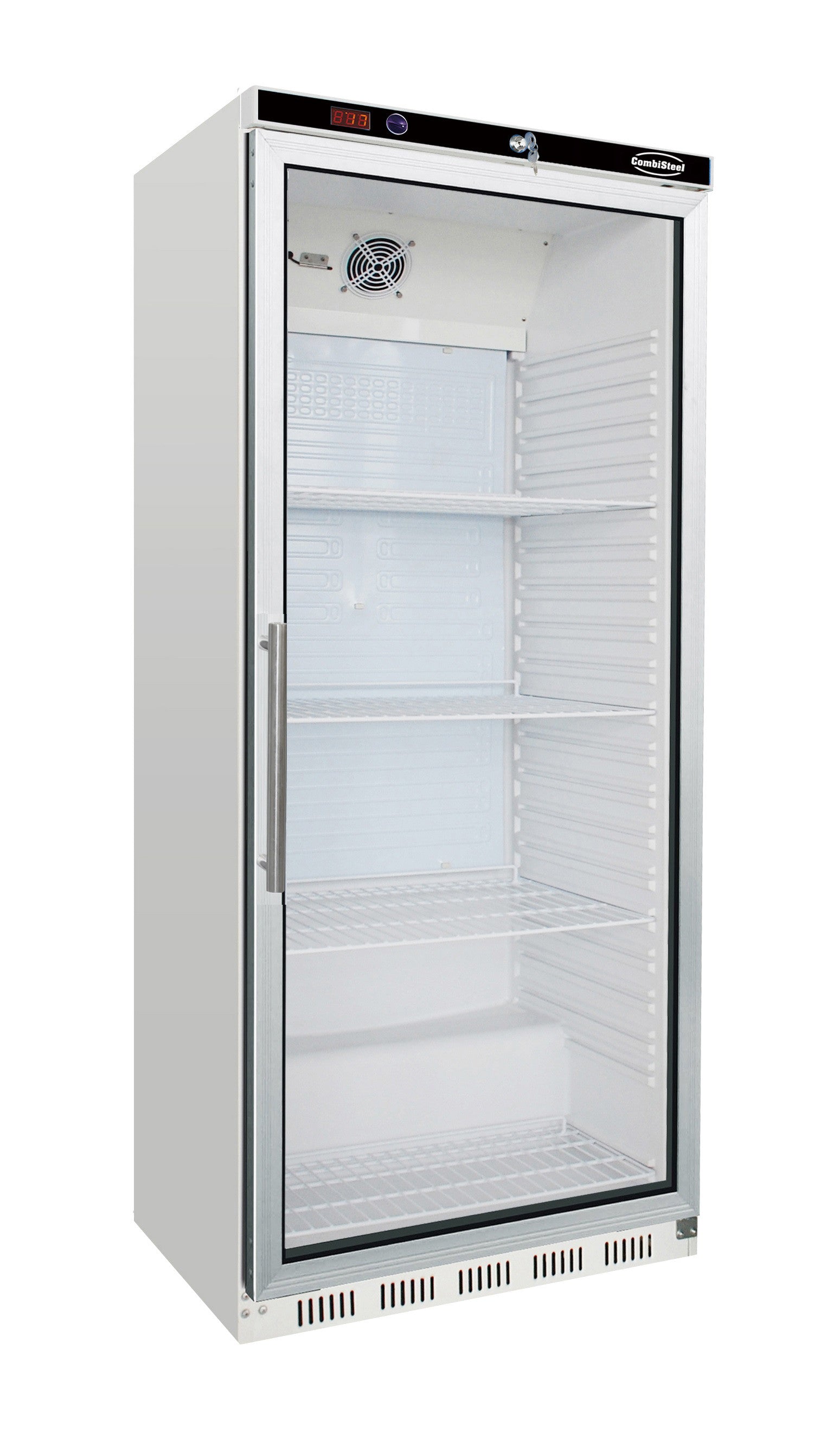 Réfrigérateur professionnel porte en verre 777 mm blanc 570 L statique avec ventilateur 0.185 kW Combisteel - Armoire réfrigérée positive professionnel CHR - matériel cuisine pro - Cuistéo