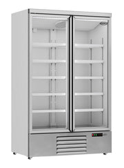 Réfrigérateur 2 portes en verre 1000 litres avec refroidissement renforcé et 10 grilles 1253x710x1997 mm 0.33 kW Combisteel - Armoire réfrigérée positive professionnel CHR - matériel cuisine pro - Cuistéo