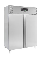 Congélateur inox 2 portes 1410L -18/-22°C 200kg - Acier 18/8 statique 1480x830x2010 mm 1 kW Combisteel - Armoire réfrigérée négative professionnel CHR - matériel cuisine pro - Cuistéo