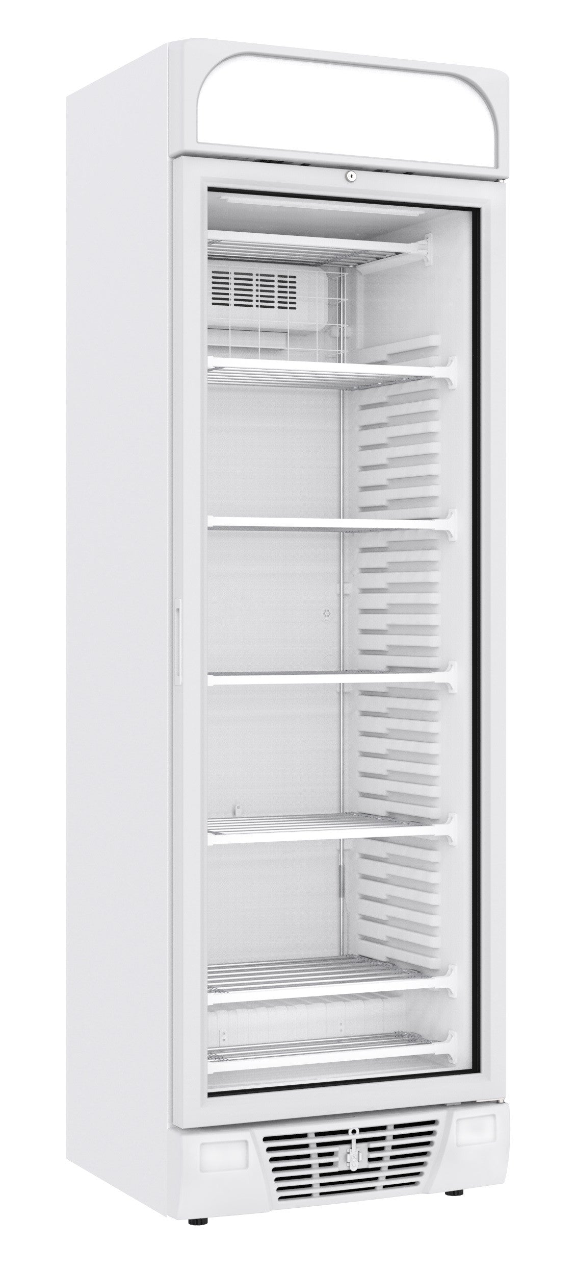 Congélateur professionnel porte en verre 382L 1 porte éclairage LED -10/-22°C 5 grilles 640x670x2058 mm 0.25 kW Combisteel - Armoire réfrigérée négative professionnel CHR - matériel cuisine pro - Cuistéo