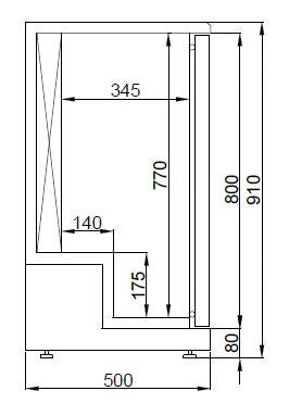 Cave à maturation 198 litres 920x550x910 mm 0.4 kW Combisteel - vue 2 - Armoire réfrigérée pro CHR - Cuistéo