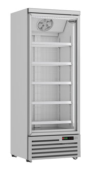 Congélateur 1 porte en verre 600L acier refroidissement renforcé 5 grilles mobile 750x710x1997 mm 0.437 kW Combisteel - Armoire réfrigérée négative professionnel CHR - matériel cuisine pro - Cuistéo