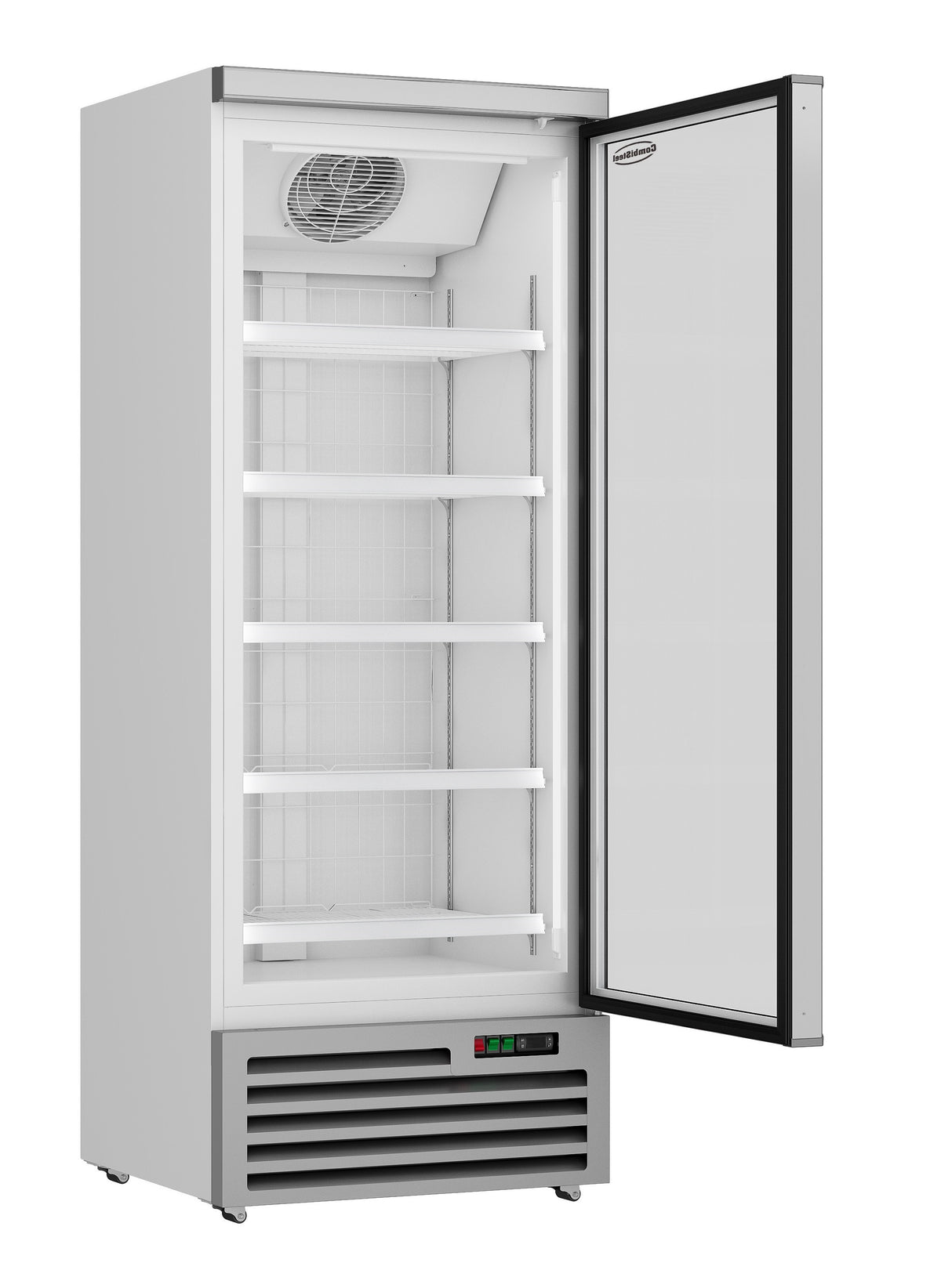 Congélateur 1 porte en verre 600L acier refroidissement renforcé 5 grilles mobile 750x710x1997 mm 0.437 kW Combisteel - vue 3 - Armoire réfrigérée négative pro CHR - Cuistéo