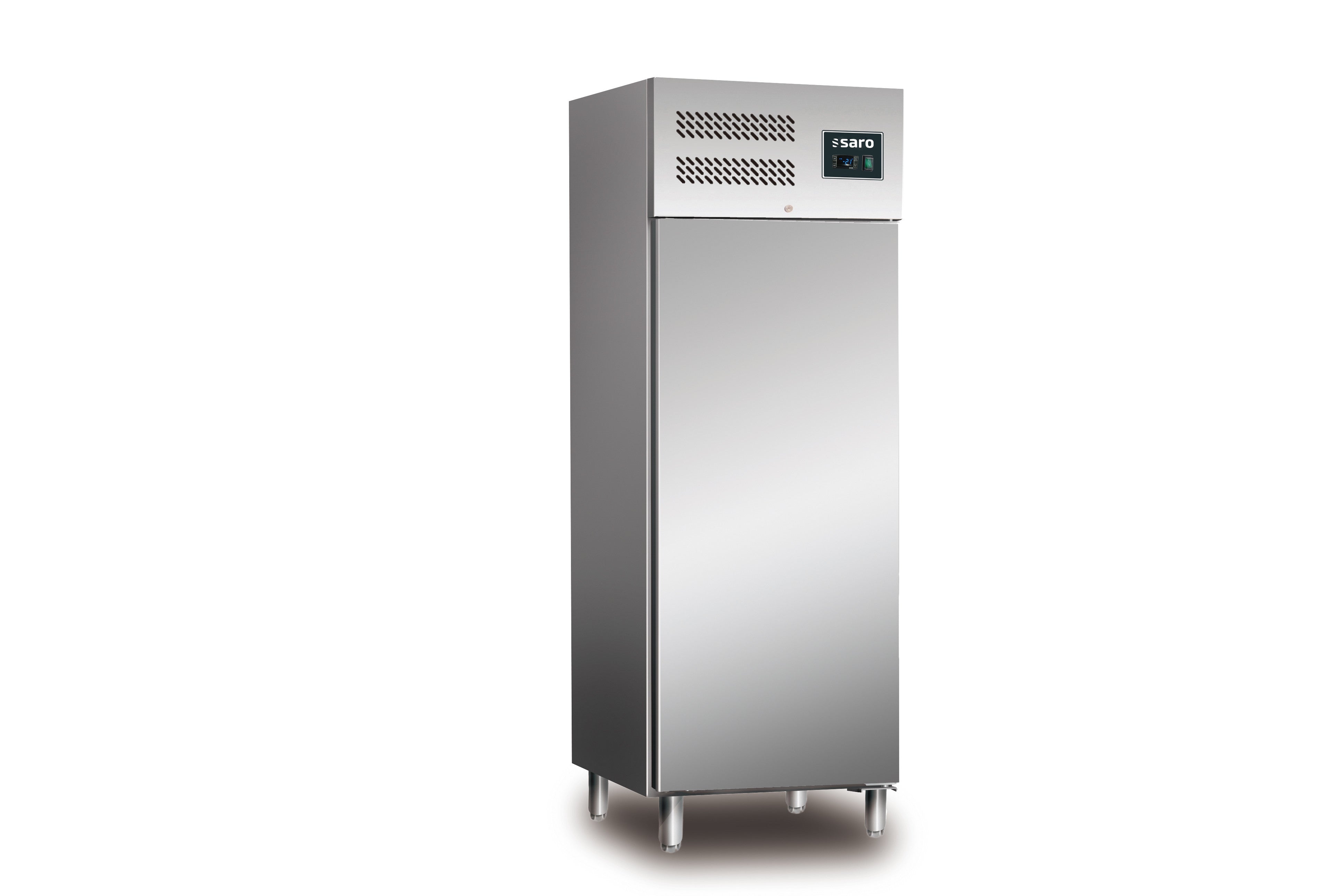 Réfrigérateur GN2/1 685L Inox Ventilé Numérique Dégivrage Automatique Saro - Mini armoire réfrigérée professionnel CHR - matériel cuisine pro - Cuistéo