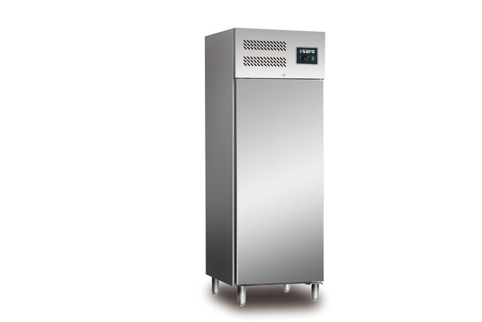 Réfrigérateur GN2/1 685L Inox Ventilé Numérique Dégivrage Automatique Saro - Mini armoire réfrigérée professionnel CHR - matériel cuisine pro - Cuistéo