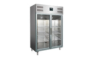 Réfrigérateur GN2/1 1173L Inox - Dégivrage Automatique Saro - Armoire réfrigérée positive professionnel CHR - matériel cuisine pro - Cuistéo