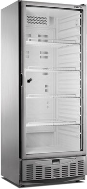 Réfrigérateur vitrine - 525L - Inox - Professionnel Saro - Frigo professionnel vitré professionnel CHR - matériel cuisine pro - Cuistéo