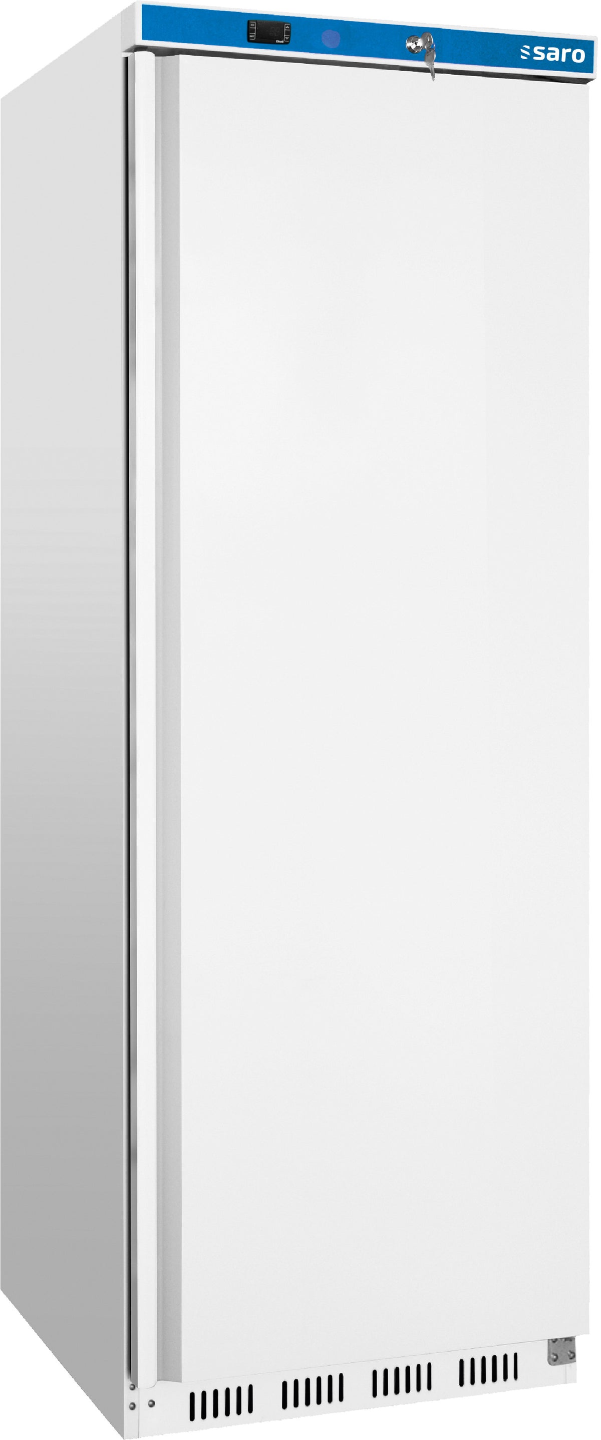 Réfrigérateur ventilé 361L avec porte verrouillable et commande numérique - Blanc Saro - Armoire réfrigérée positive professionnel CHR - matériel cuisine pro - Cuistéo