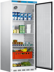 Réfrigérateur ventilé 620L avec contrôle numérique - Dégivrage auto - 4 grilles réglables - Blanc Saro - Armoire réfrigérée positive professionnel CHR - matériel cuisine pro - Cuistéo