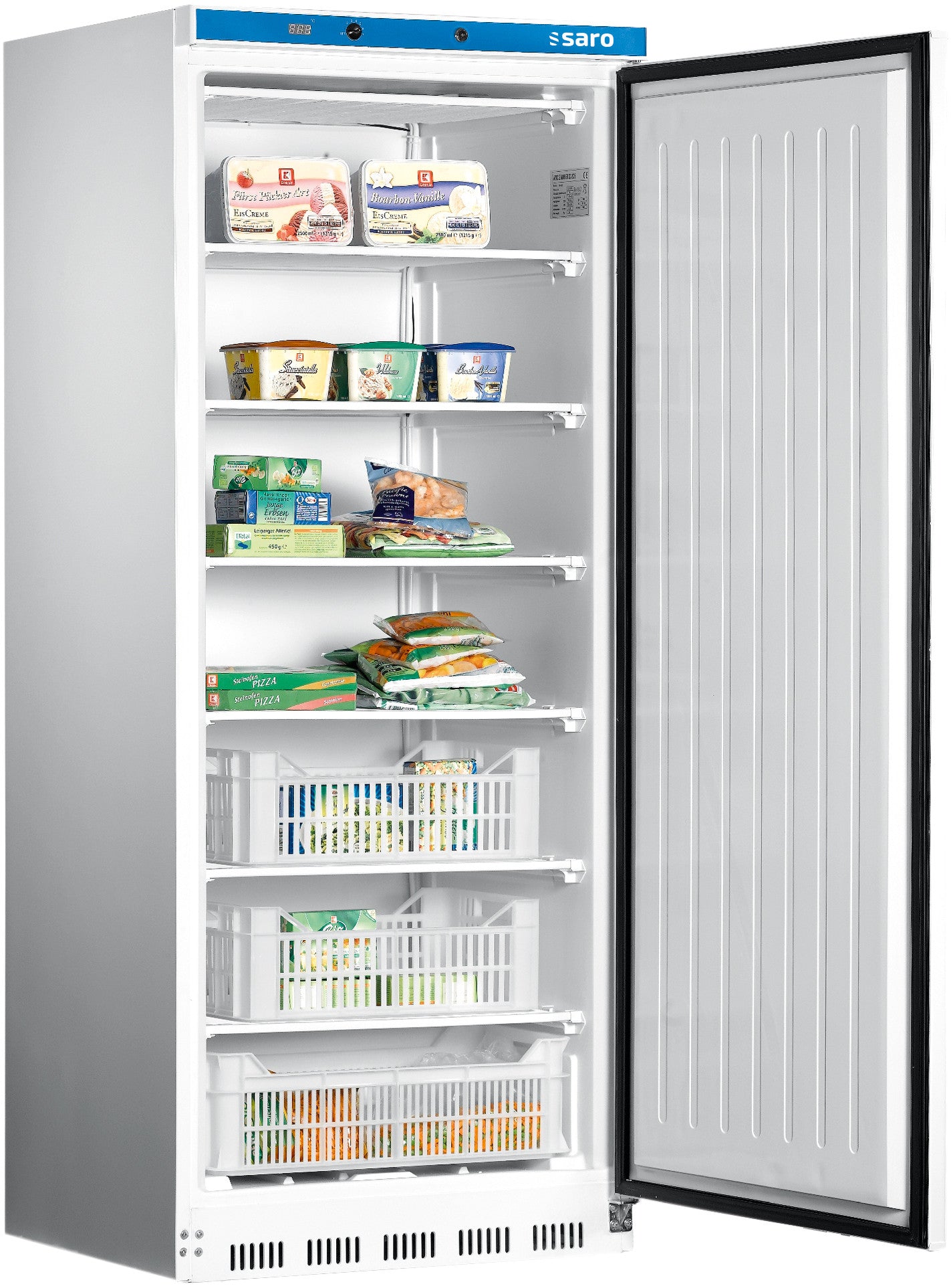 Congélateur coffre professionnel 620L -10°C contrôle numérique 7 grilles verrouillable Saro - Armoire réfrigérée négative professionnel CHR - matériel cuisine pro - Cuistéo